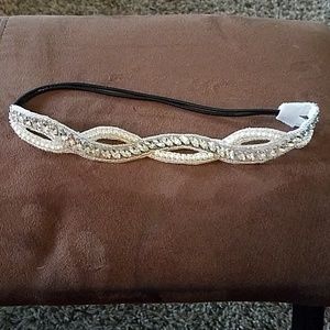 Beaded twist headband